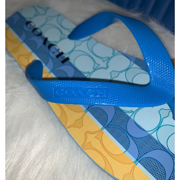 Coach Zak Striped Flip Flop - Picture 9 of 9